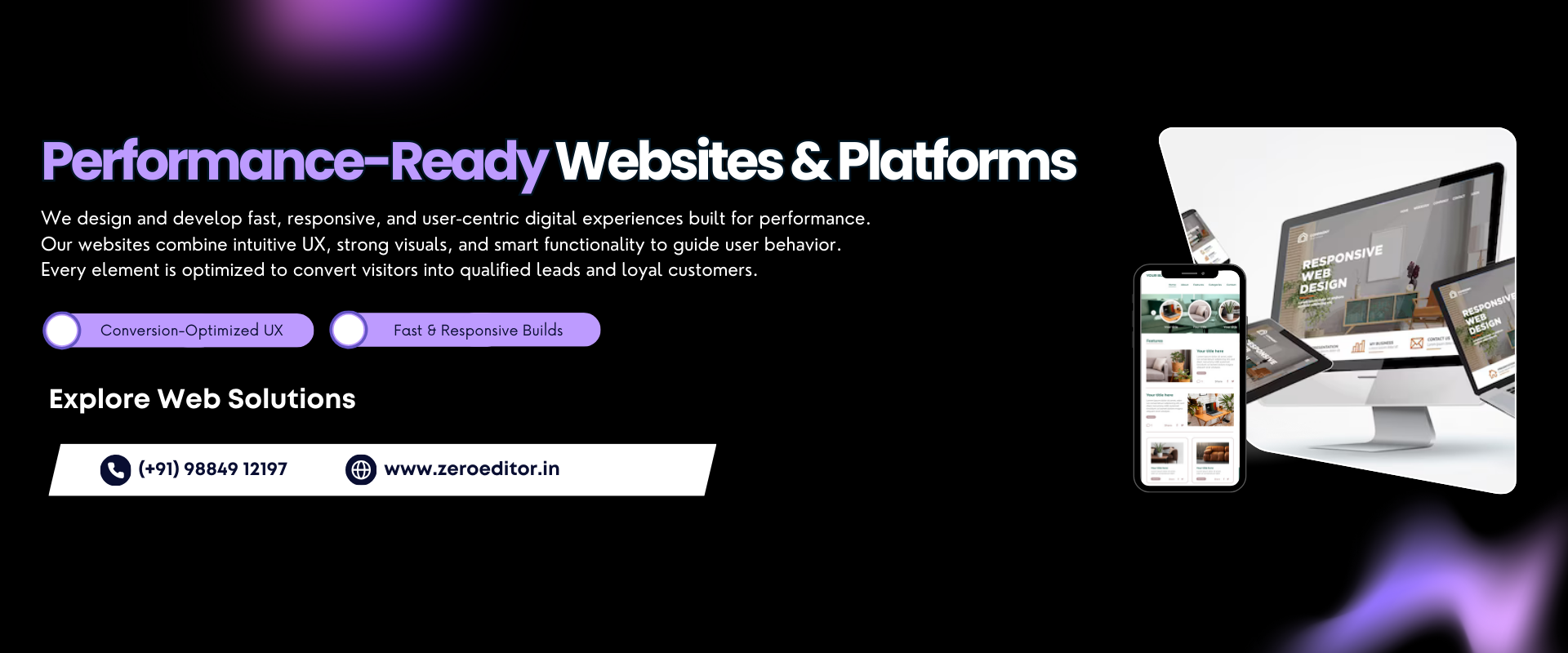 Website Design and Development (1920 x 800 px)